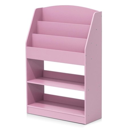 HIGHKEY Kidkanac Magazine & Bookshelf with Toy Storage; Pink LR801275